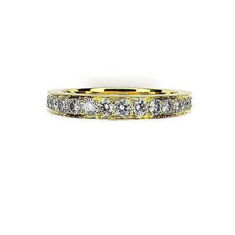 18Kt Yellow Gold Tapered Diamond Band Ring - Chris Correia