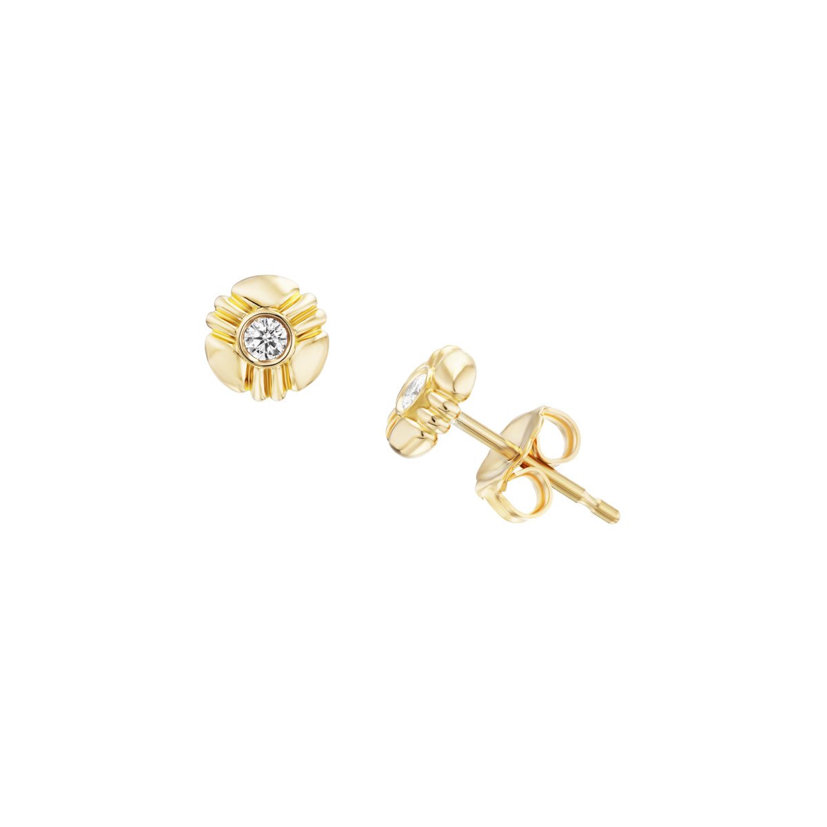 18kt yellow gold bezel set stones bracelet