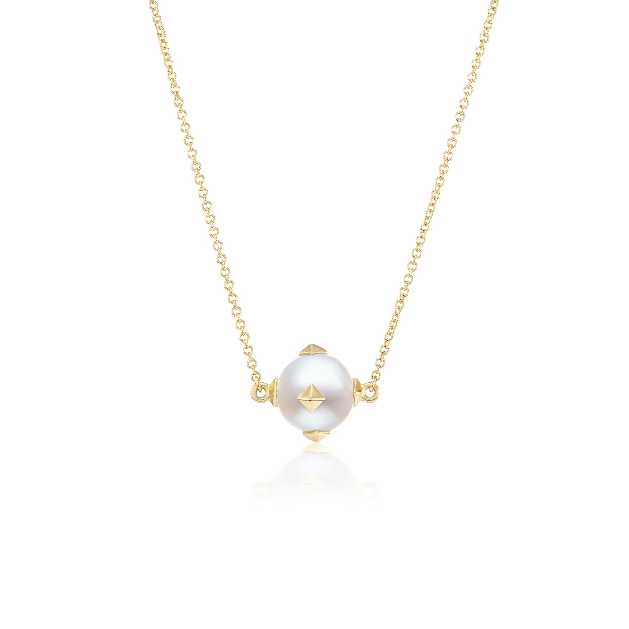 18Kt Yellow Gold Fresh Water Pearl Necklace - Chris Correia