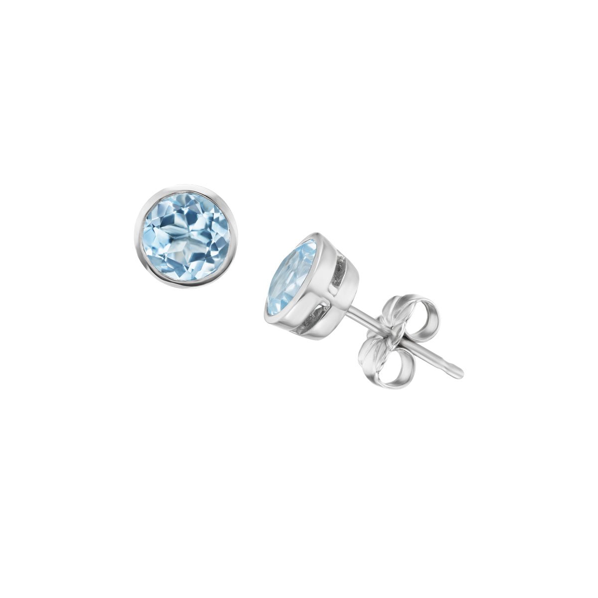 Platinum 5.5mm Round Aquamarines - Chris Correia