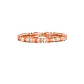 18Kt Rose Gold Skinny 'Sugarloaf' Diamond Band Ring - Chris Correia