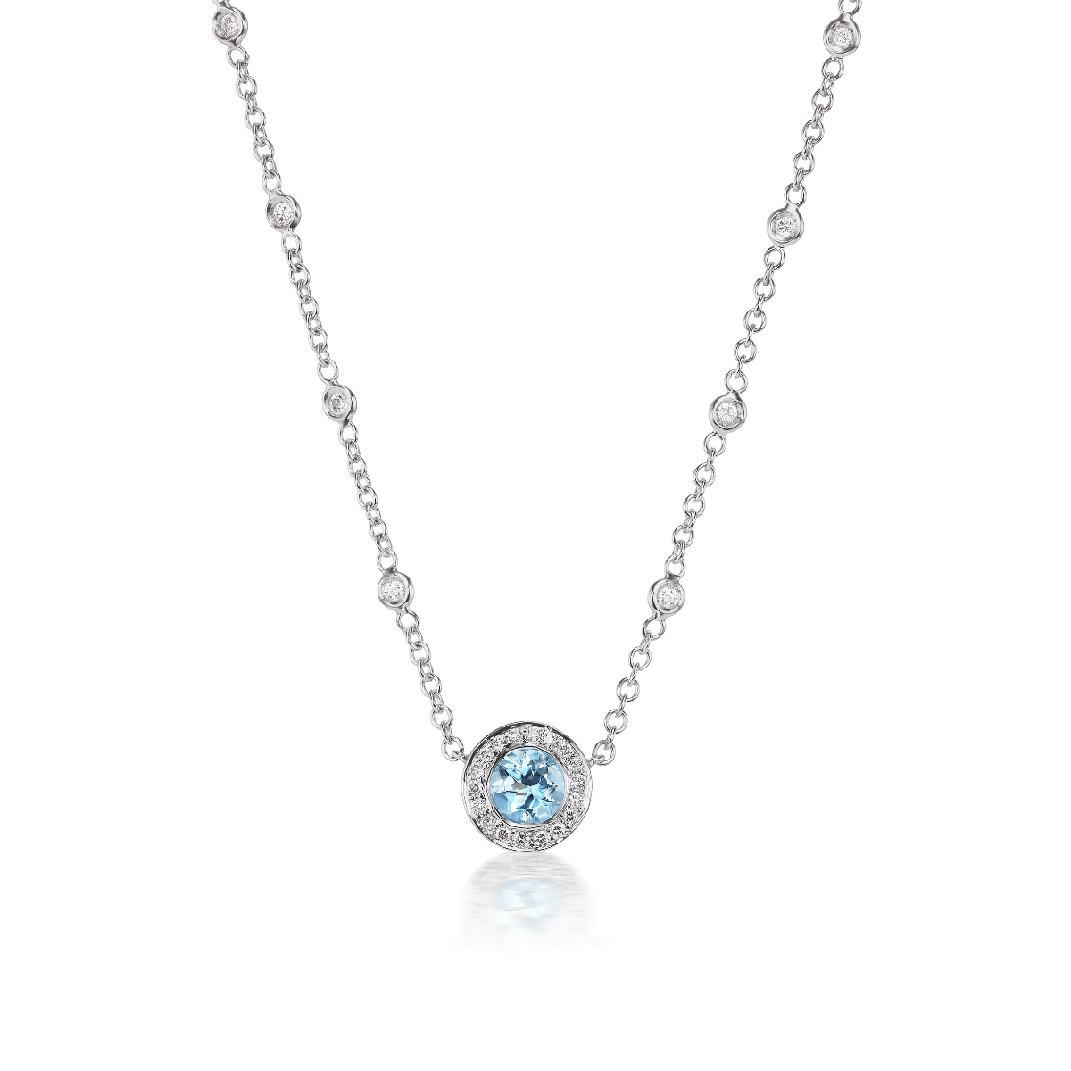 White gold aquamarine jewelry deals