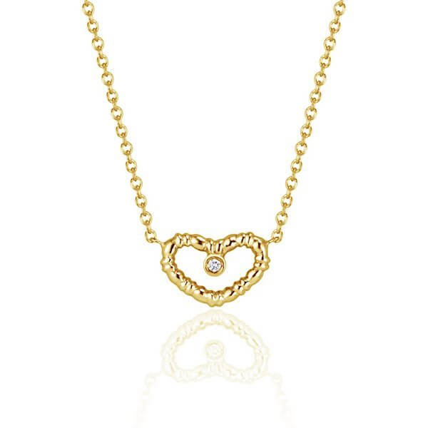 18Kt Yellow Gold Mini 'Gumdrop' Diamond Reversible Necklace - Chris Correia