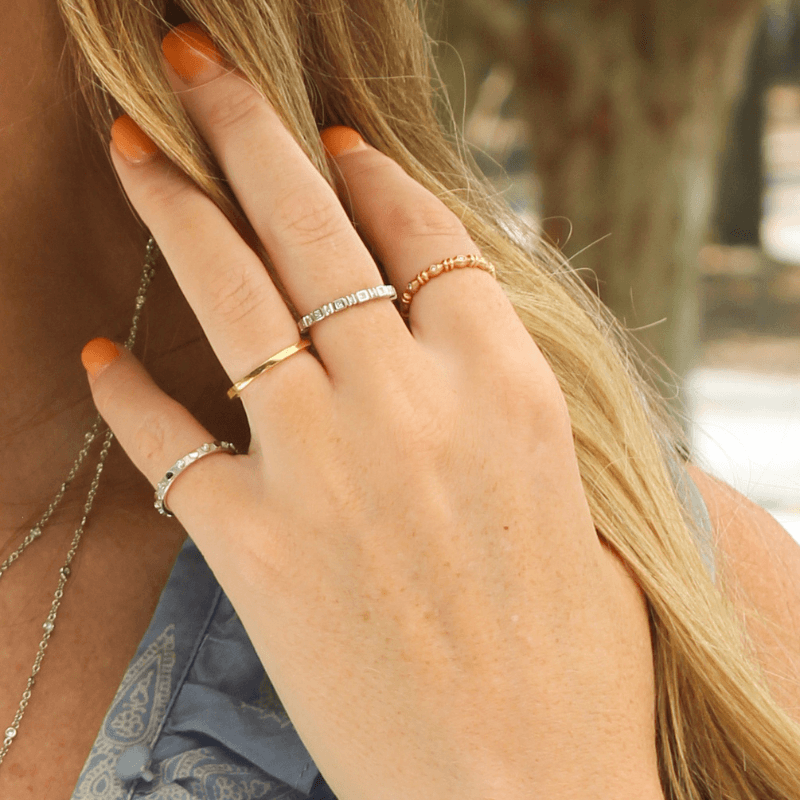 Platinum and Diamond Heart Band Ring - Chris Correia