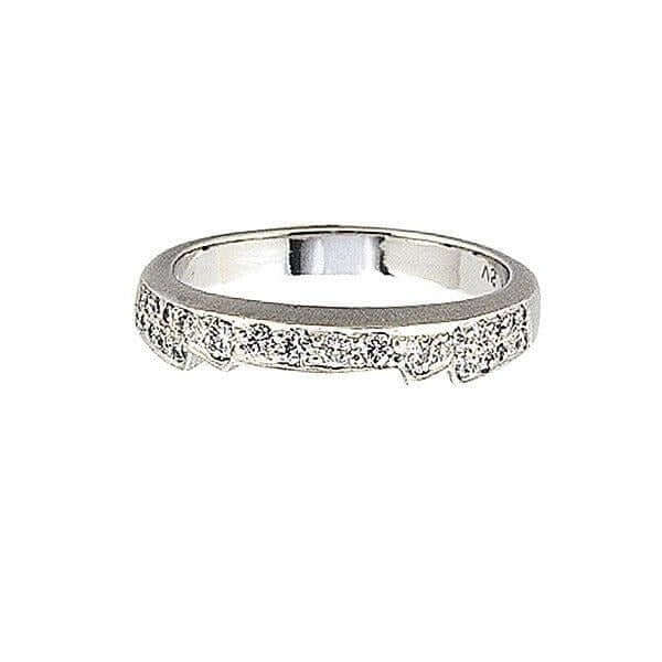 Platinum Diamond Square Guard Ring - Chris Correia