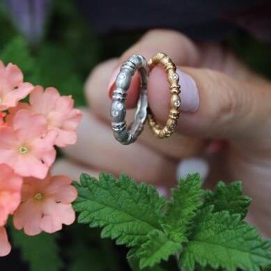 Platinum 'Gumdrop' Diamond Band Ring - Chris Correia