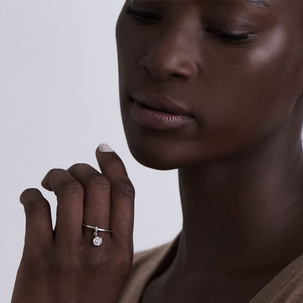 Platinum 'Gumdrop' Swivel Ring - Chris Correia