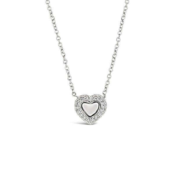 Platinum Heart Shape Diamond Necklace - Chris Correia