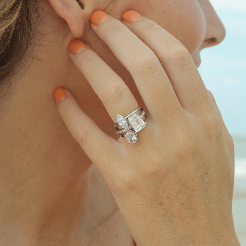Platinum Marquis Diamond Engagement Ring - Chris Correia