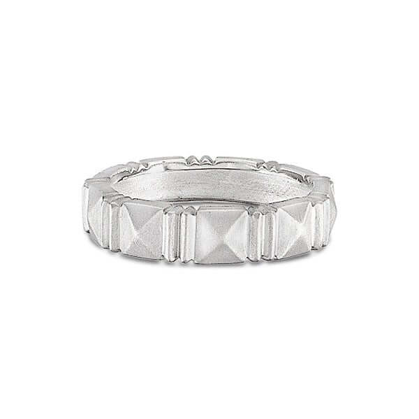 Platinum Mens 'Sugarloaf' Band ring - Chris Correia