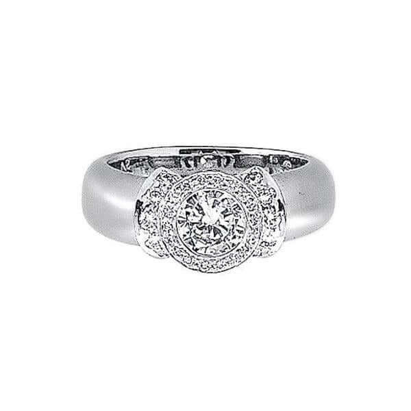 Platinum Round Diamond Engagement Ring - Chris Correia
