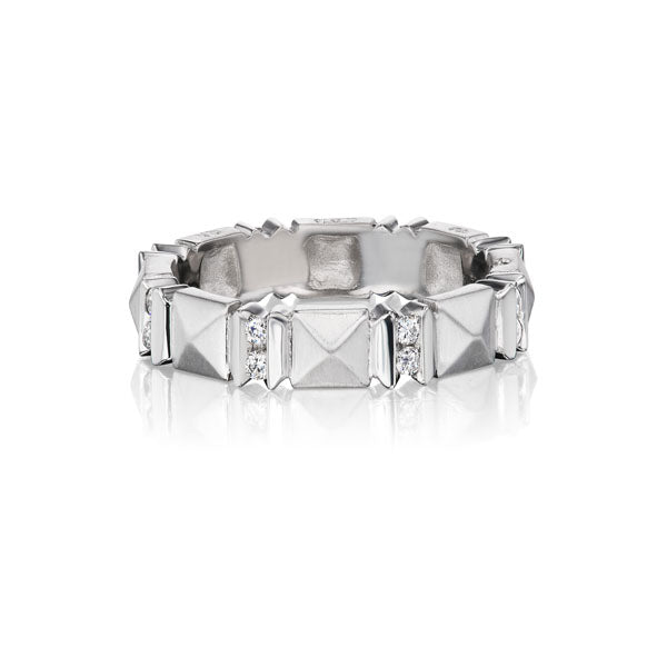 Platinum 'Sugarloaf' Diamond Band Ring - Chris Correia