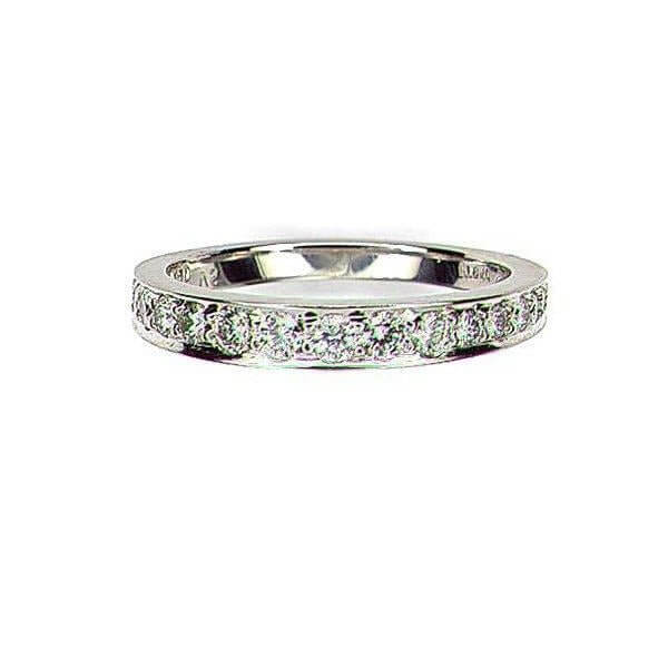 Platinum Tapered Diamond Band Ring - Chris Correia